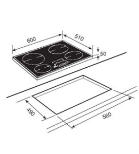 כיריים חשמליות אינדוקציה TEKA IRS 843 מתצוגה