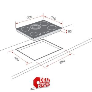כיריים חשמליות קרמיות TEKA TR 951