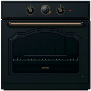 תנור בנוי מעוצב רטרו צבע שחור - גורניה Gorenje BO73CLB מתצוגה