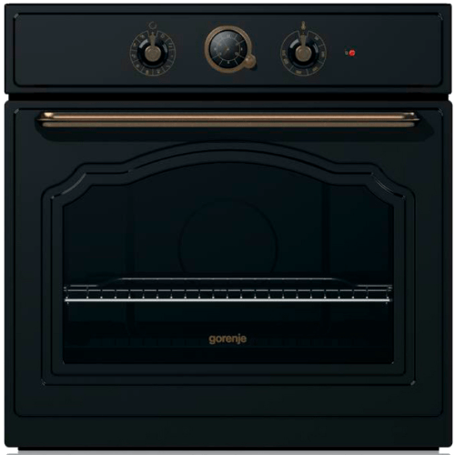תנור בנוי מעוצב רטרו צבע שחור - גורניה Gorenje BO73 CLB