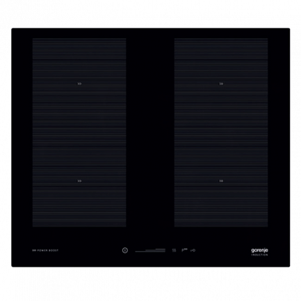 כיריים אינדוקציה דאבל פלקס 60 ס"מ בצבע שחור גורניה Gorenje IS656 SC