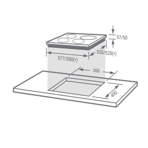 כיריים חשמל Fagor 2VFT320S מתצוגה