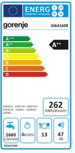 מדיח כלים ‏רחב Gorenje GI64160 גורנייה
