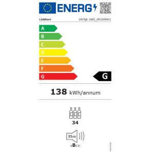 מקרר יין אינטגרלי liebherr UWTgb 1682 vinidor ליבהר