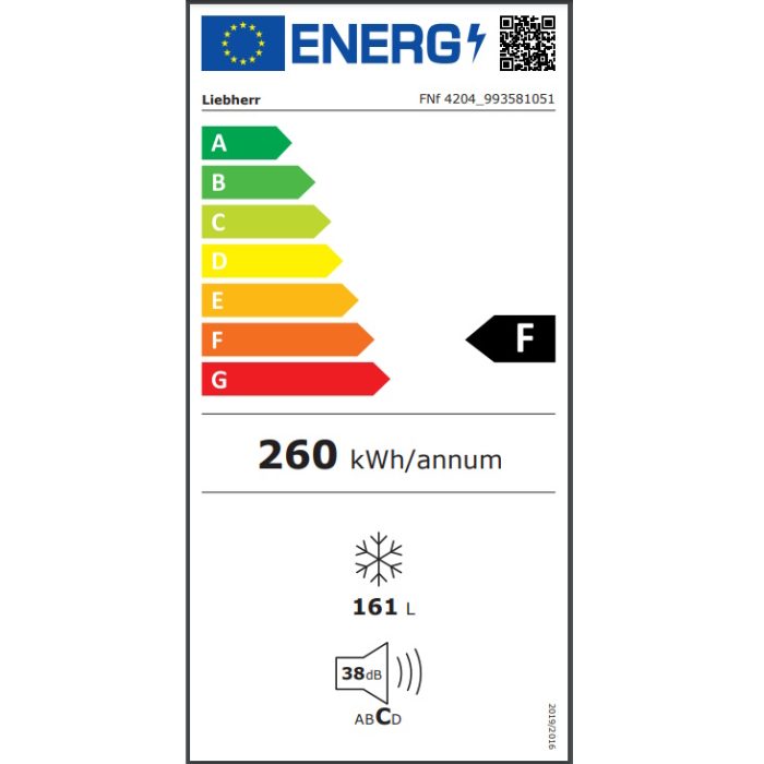 Liebherr FNF4204 label