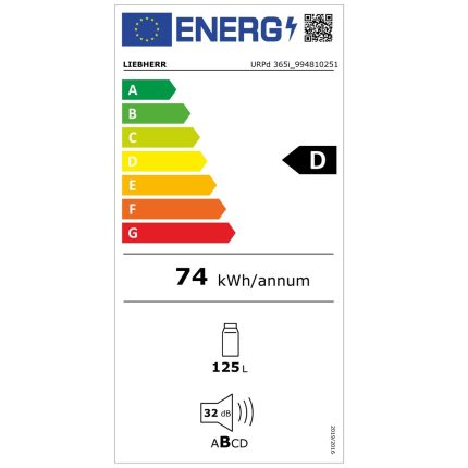 liebherr URPd 365i energy label