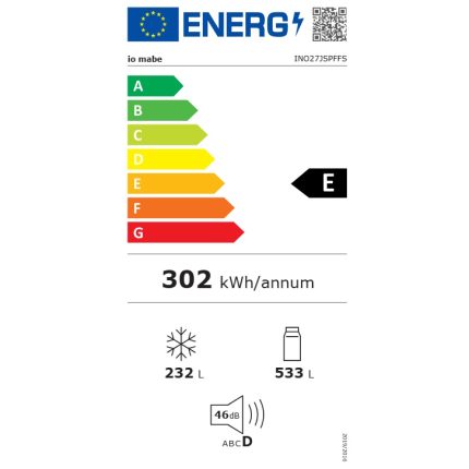 io mabe INO27JSPFFS energy label