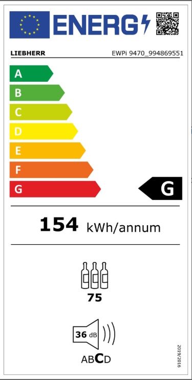 liebherr EWPi 9470 energy label
