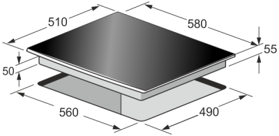 כיריים אינדוקציה kaiser KCT 6395 IElfEm קייזר