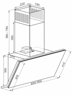 קולט אדים צמוד קיר kaiser AT 6430 F Eco קייזר