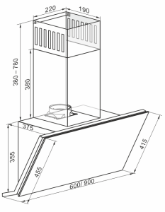 קולט אדים צמוד קיר kaiser AT 6430 F Eco קייזר