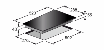 כיריים אינדוקציה kaiser KCT 3726 FI קייזר