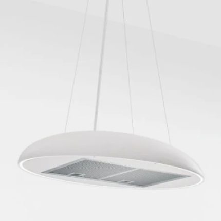 קולט אדים AIRFORCE ECLIPSE לבן 90 ס"מ עם תאורת LED