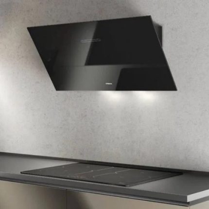 קולט אדים צמוד קיר AIRFORCE דגם F203-60 זכוכית שחורה