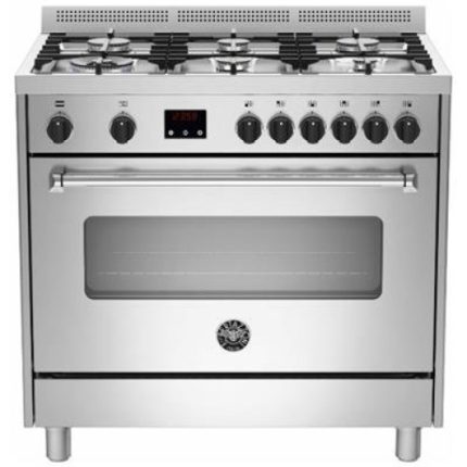 תנור משולב רחב Bertazzoni AMS96D61BX19 נירוסטה 6 להבות