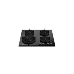 כיריים גז זכוכית שחורה Bertazzoni Professional 60 ס"מ עם מבערי מונובלוק