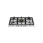 כיריים גז Bertazzoni 75 ס"מ עם ווק נירוסטה Professional