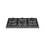 כיריים גז Bertazzoni Heritage 90 ס״מ עם מבער וואק כפול