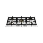 כיריים גז 90 ס"מ Bertazzoni Professional נירוסטה עם ווק כפול
