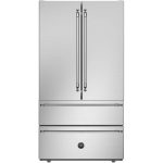 מקרר אמריקאי Bertazzoni REF904FFNXTC דלתות צרפתיות נירוסטה