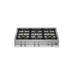 כיריים גז BERTAZZONI 90 ס"ם 6 מבערי נחושת מונובלוק נירוסטה