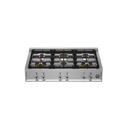 כיריים גז BERTAZZONI 90 ס"ם 6 מבערי נחושת מונובלוק נירוסטה