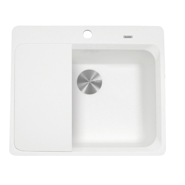 blanco vision 110 silgranit sink product כיור מטבח BLANCO ויזן 110 סילגרניט לבן לארון 60 ס״מ