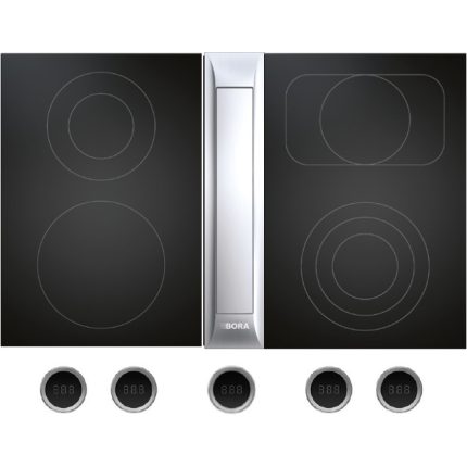 כיריים דומינו קרמיות BORA PKAS3HL עם קולט אדים אינטגרלי 85 ס"מ
