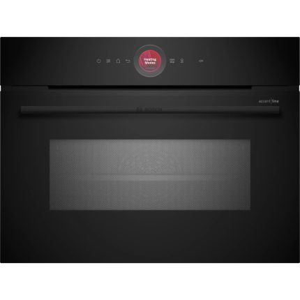 תנור בנוי קומפקטי Bosch CMG9241B1 עם מיקרוגל שחור סדרה 8