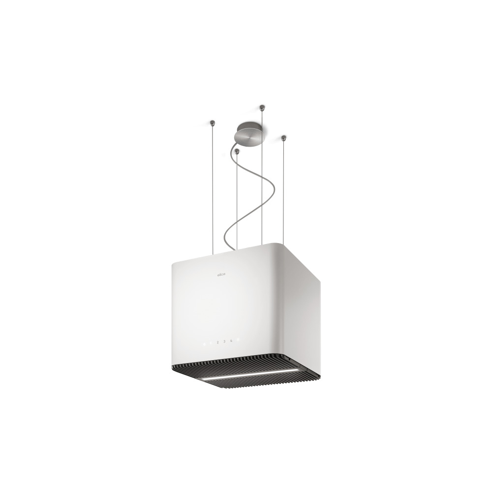 elica pix 42x42 product קולט אדים תלוי Elica Pix עיצוב קובייה בגימור לבן