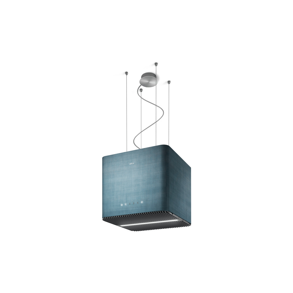 elica pix product קולט אדים תלוי Elica Pix בעיצוב קובי שחור