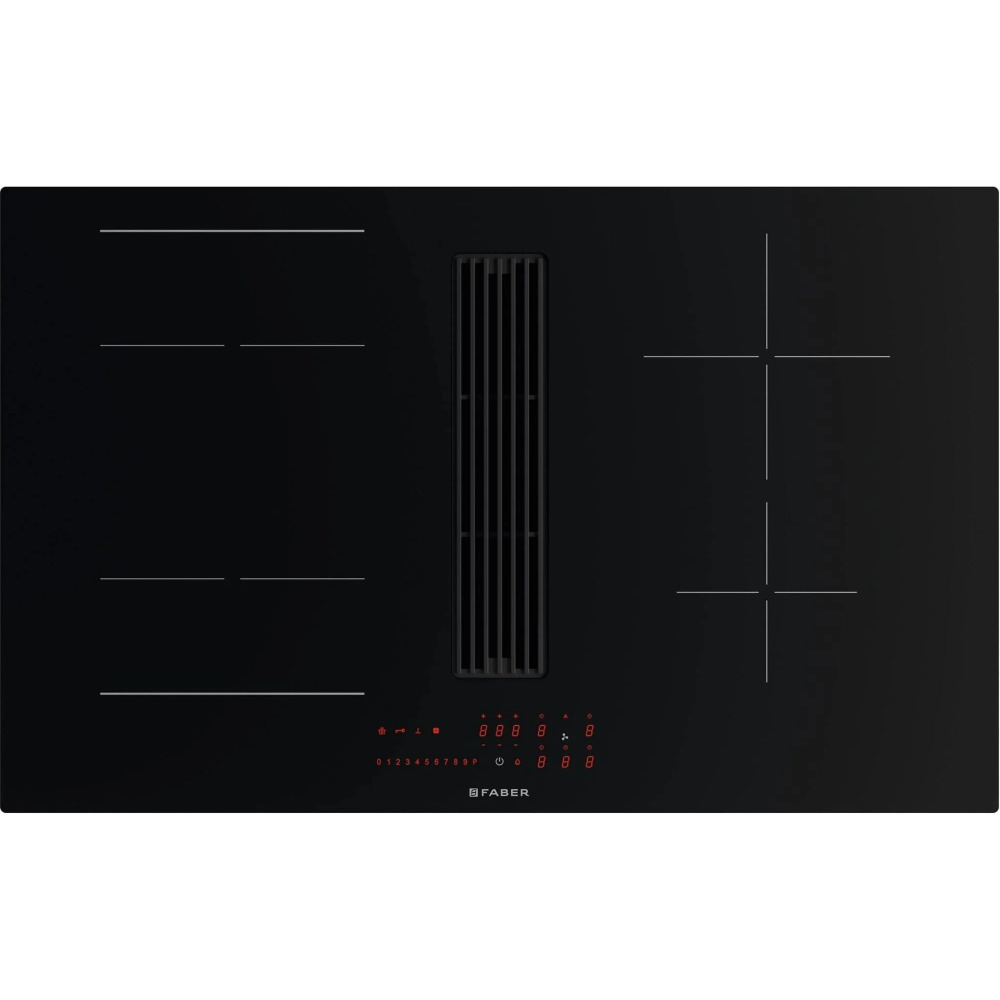 faber galileo linear f830 rc product כיריות אינדוקציה עם קולט אדים מובנה Faber GALILEO-LINEAR-F830-RC שחור – תמונה 1