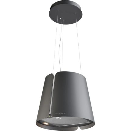 קולט אדים תלוי Faber HOOD BEAT DG MATT F45/2 גימור אפור כהה מט 45 ס"מ