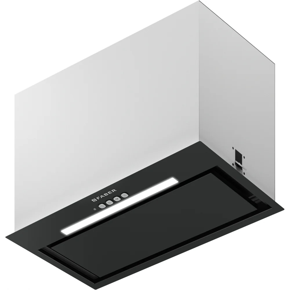 faber inka lux evo bk matt a52 product קולט אדים מובנה Faber INKA LUX EVO BK MATT A52 שחור מט 52 ס"מ