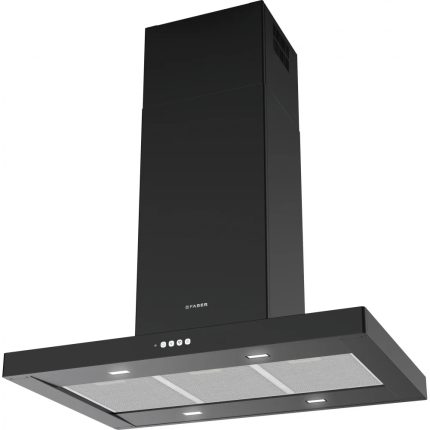 קולט אדים איי Faber STILO COMFORT ISOLA שחור מאט 90 ס"מ