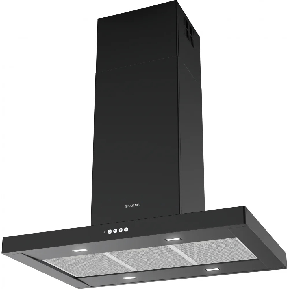 faber stilo comfort isola bk matt a90 2 product קולט אדים איי Faber STILO COMFORT ISOLA שחור מאט 90 ס"מ