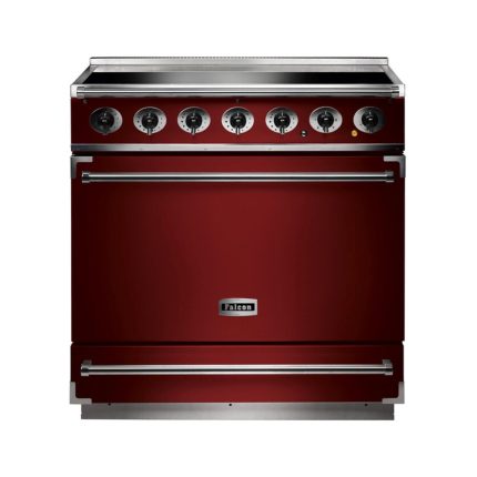 תנור משולב כיריים Falcon S 900 בצבע אדום דובדבן ברוחב 90 ס"מ