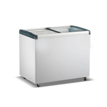 מקפיא מקרר שוכב FAYNAMELI RF-417PG עם מכסה זכוכית