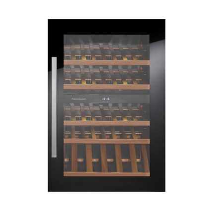 מקרר יין Küppersbusch FWK2800.0S בנוי עם דלת זכוכית שחורה