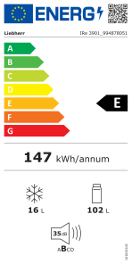 ⁦מקרר אינטגרלי Liebherr IRe 3901 pure עם EasyFresh⁩ – תמונה ⁦4⁩