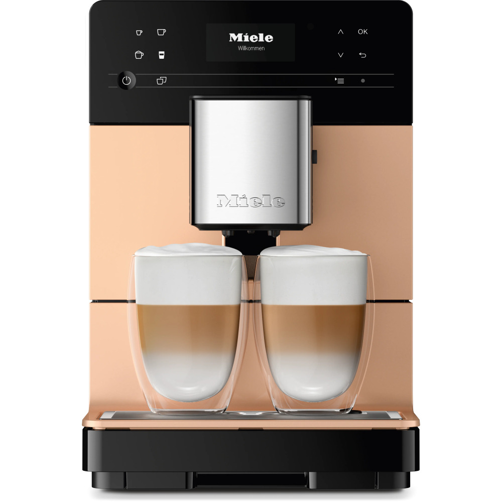 miele cm 5510 silence rose gold product מכונת קפה MIELE CM 5510 Silence בצבע זהב רוז עמידת דלפק