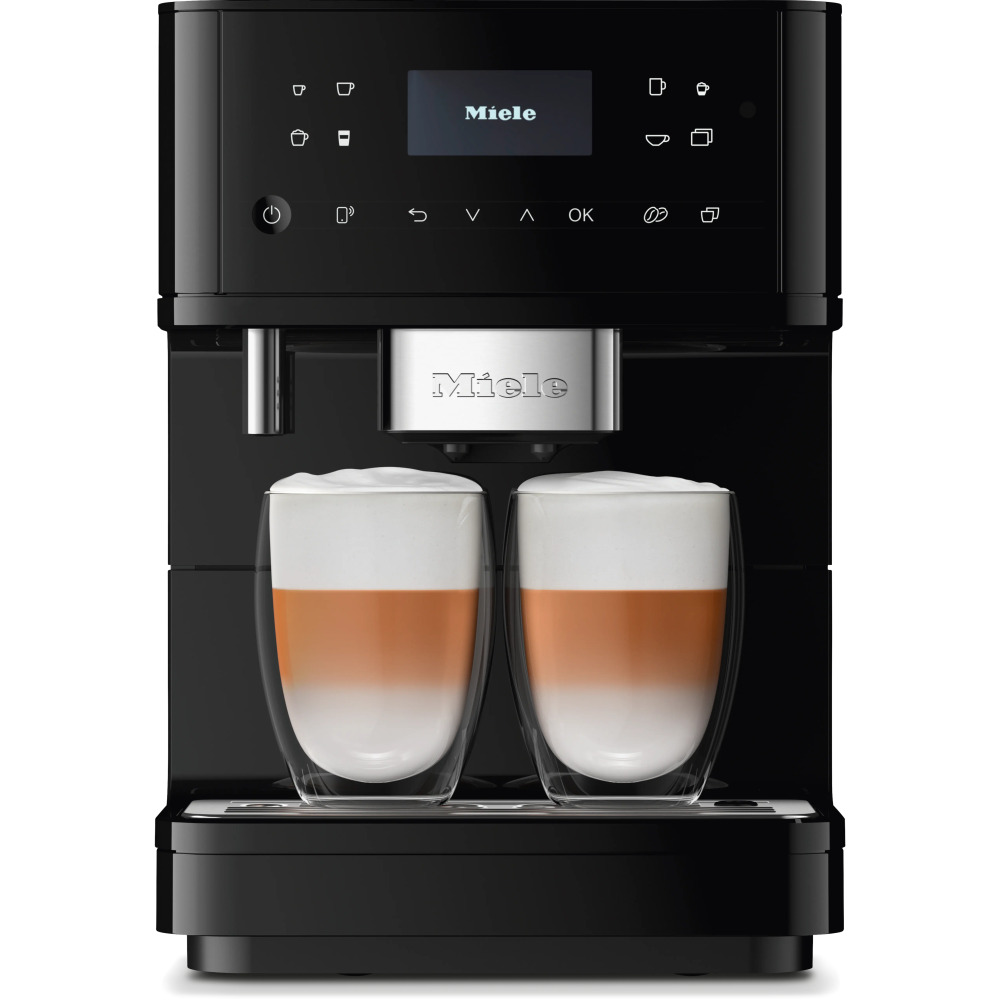 miele cm 6160 milkperfection product מכונת קפה Miele CM 6160 MilkPerfection בצבע שחור אובסידיאן