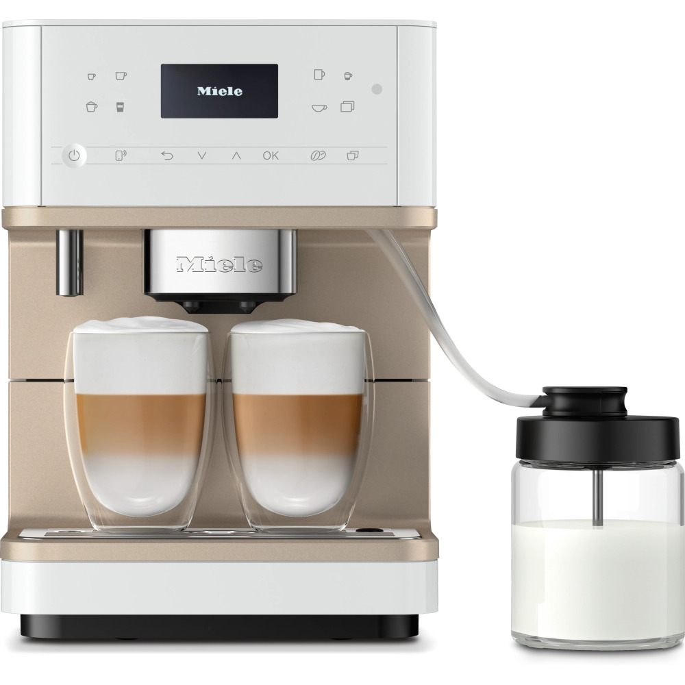 miele cm 6360 milkperfection product 4 מכונת קפה שולחנית Miele CM 6360 MilkPerfection בצבע לבן לוטוס
