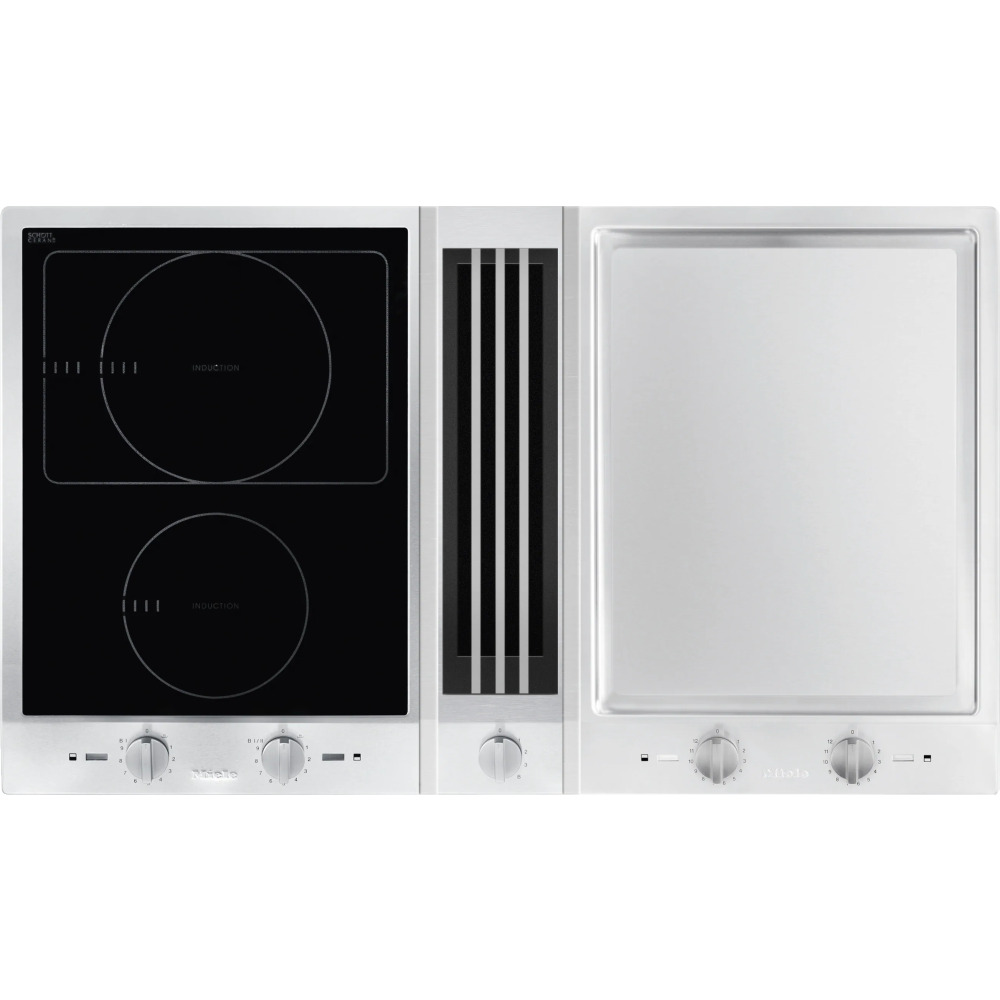 miele csda 1020 product כיריים אינדוקציה Miele CSDA 1020 נירוסטה עם קולט אדים מובנה ProLine