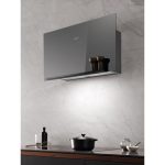 קולט אדים צמוד קיר Miele DA 9092 W בצבע אפור עם בקרות מגע