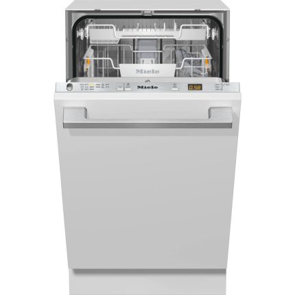מדיח כלים Miele G 5481 SCVi SL Active מובנה מלא 45 ס״מ עם דלת פתוחה