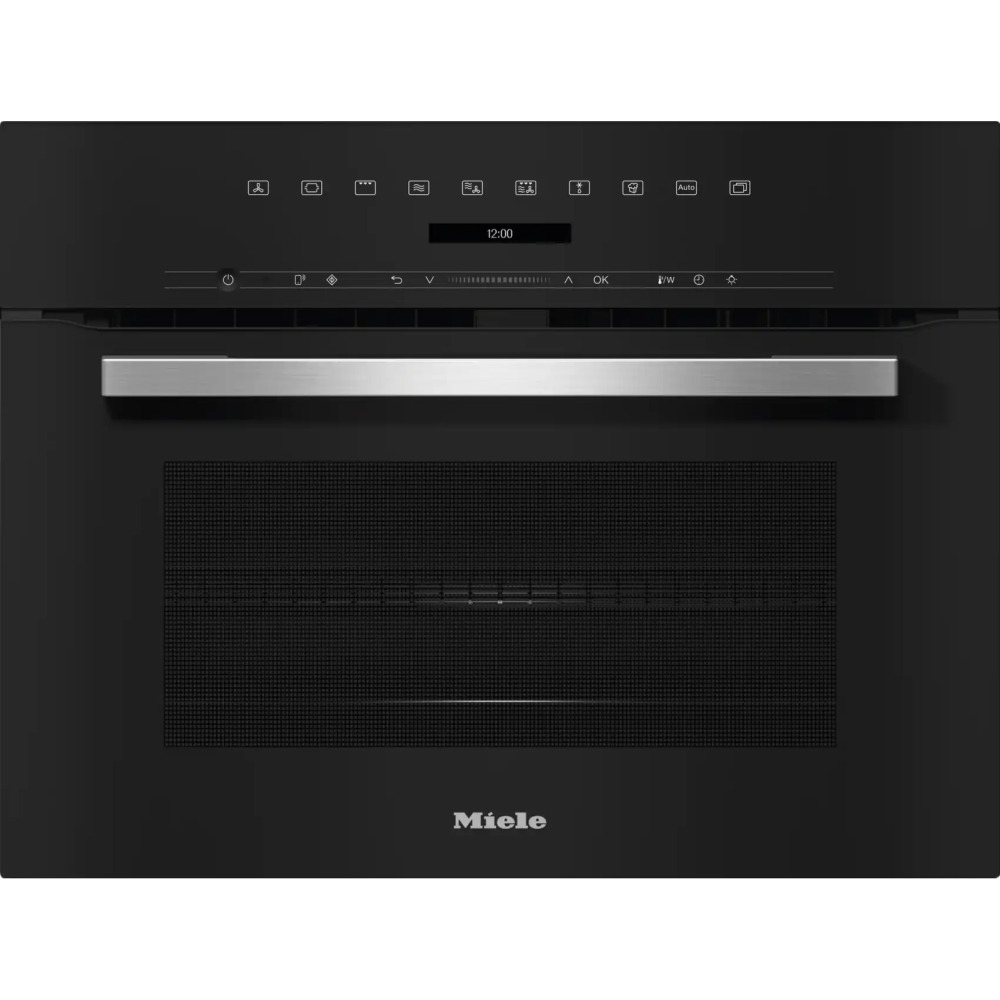 miele h 7145 bm obsidianblack product תנור קומפקטי משולב מיקרוגל Miele H 7145 BM ObsidianBlack – תמונה 1