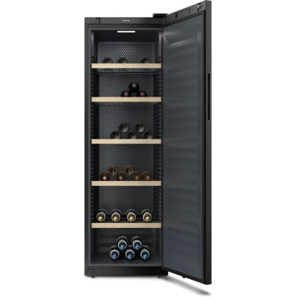 מקרר יין MIELE KWT 4584 E שחור עומד עם דלת זכוכית
