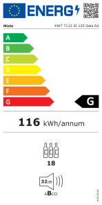 ⁦מקרר יין בנוי Miele KWT 7112 iG אובסידיאן שחור מט⁩ – תמונה ⁦3⁩