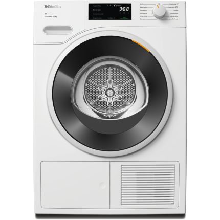 מייבש כביסה Miele TWD640WP 9 קילו לבן עם דלת שחורה